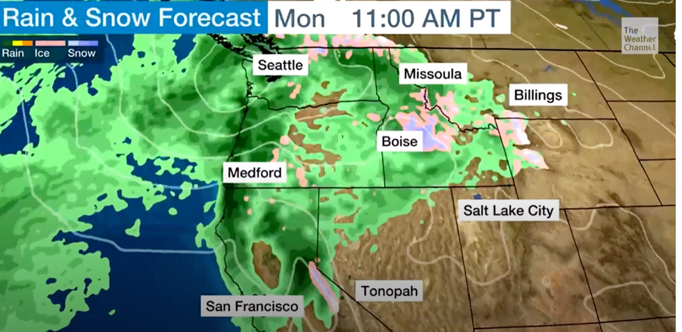 rain wind snow low pressure
