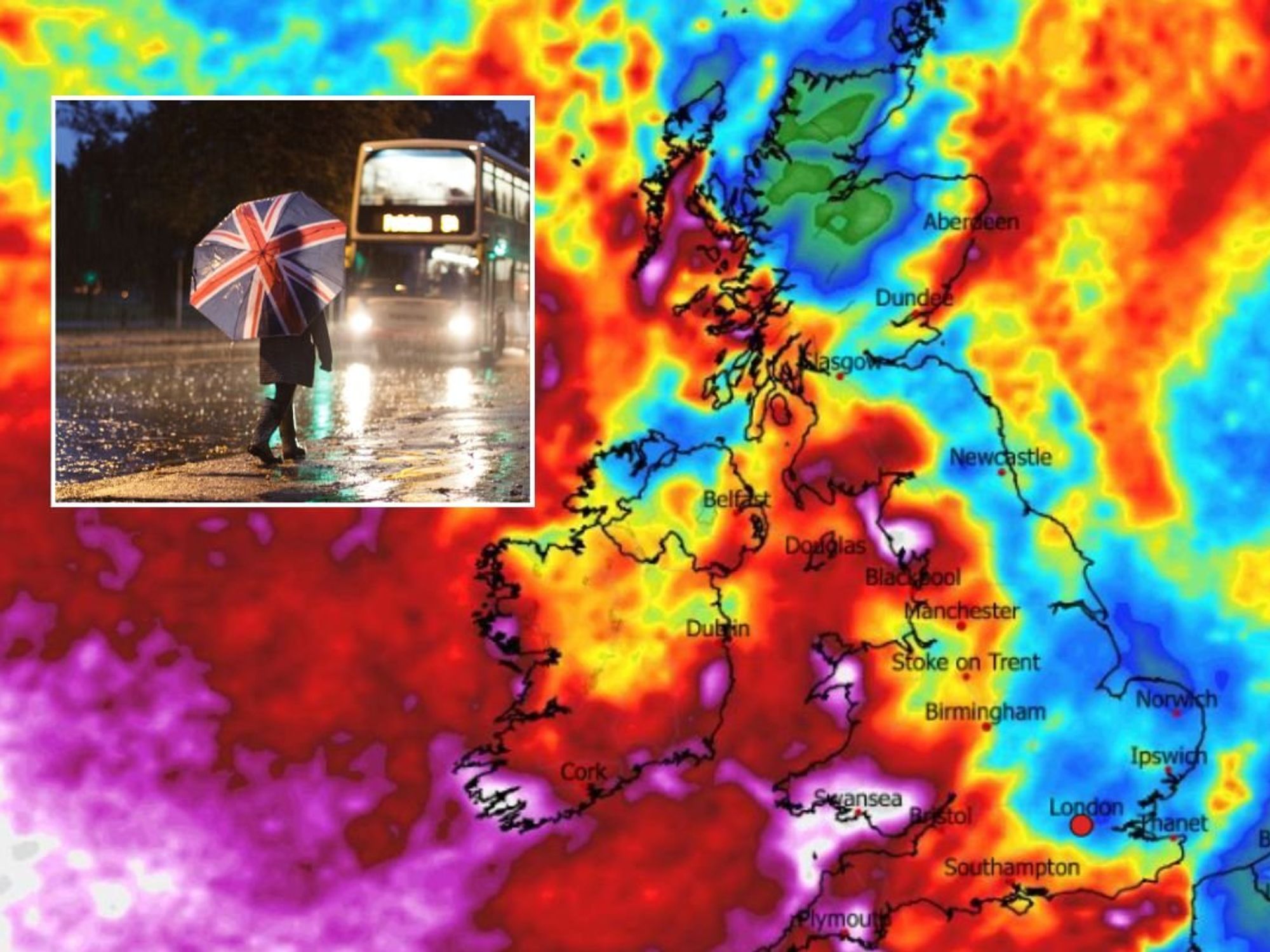 Rainfall map November 30