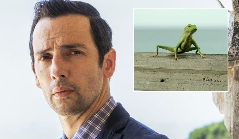 Ralf Little and Harry the Lizard