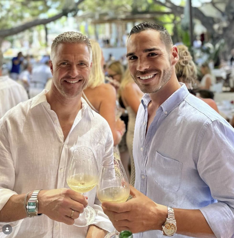 Ralf Schumacher and \u00c9tienne Bousquet-Cassagne have tied the knot in the French Riviera