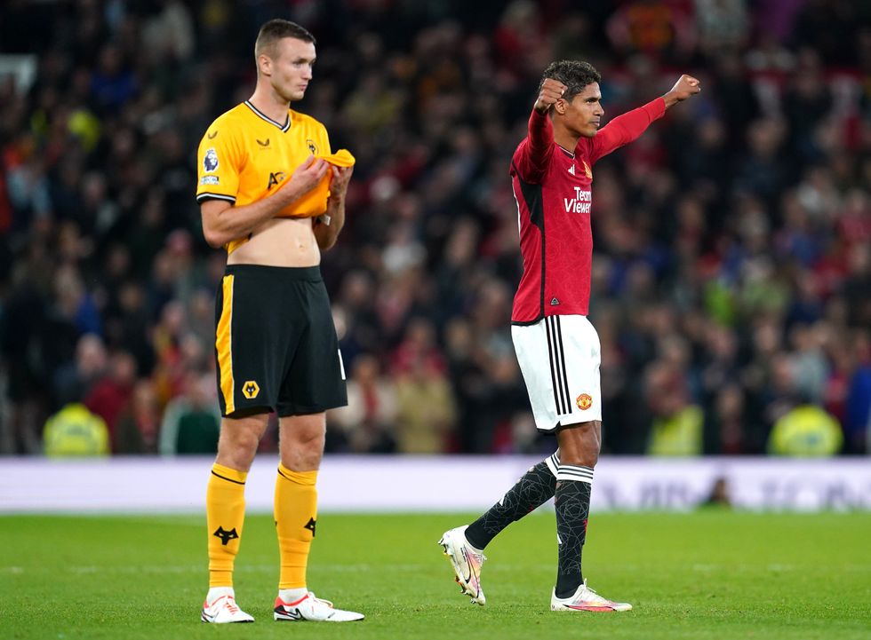 Raphael Varane Man Utd Wolves