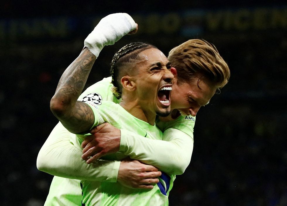 RAPHINHA and Frenke DE JONG