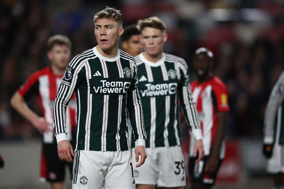 Rasmus Hojlund had a quiet evening against Brentford