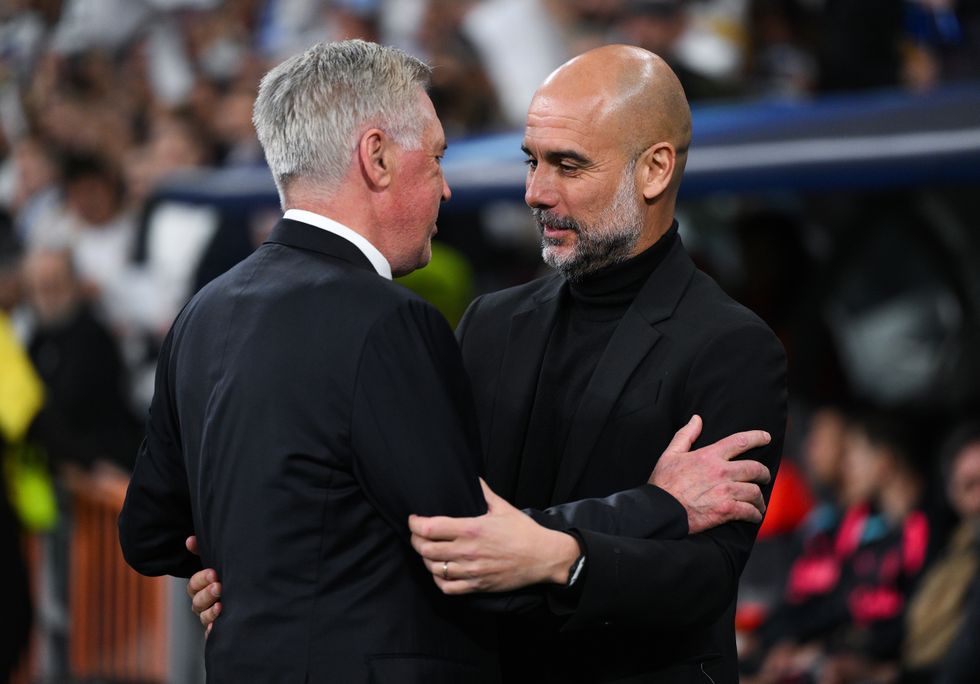 Real Madrid Carlo Ancelotti Pep Guardiola Man City