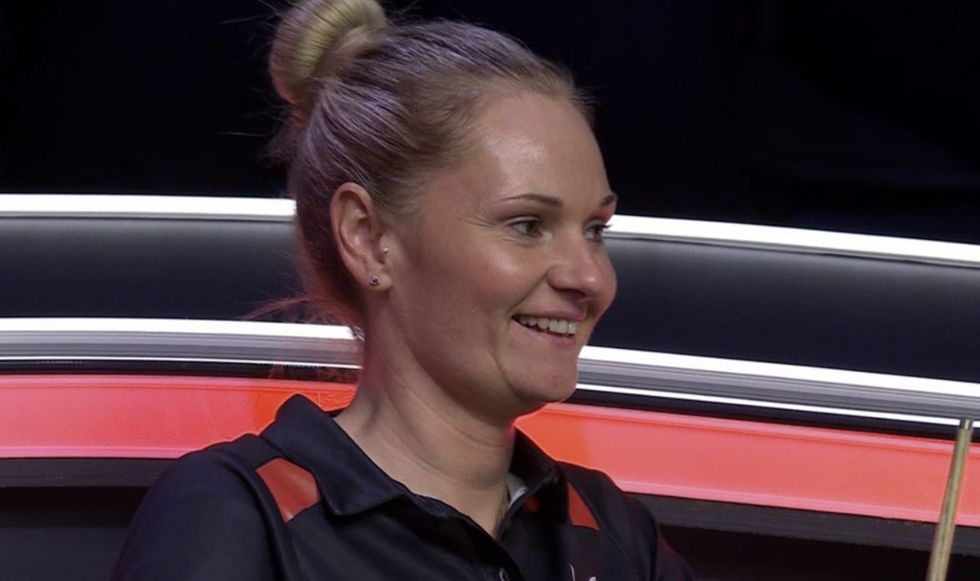 Reanne Evans won her first televised title