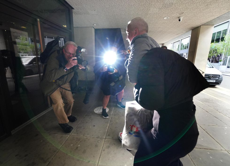 Rebecca Joynes, 30, arrives at Manchester Crown Court