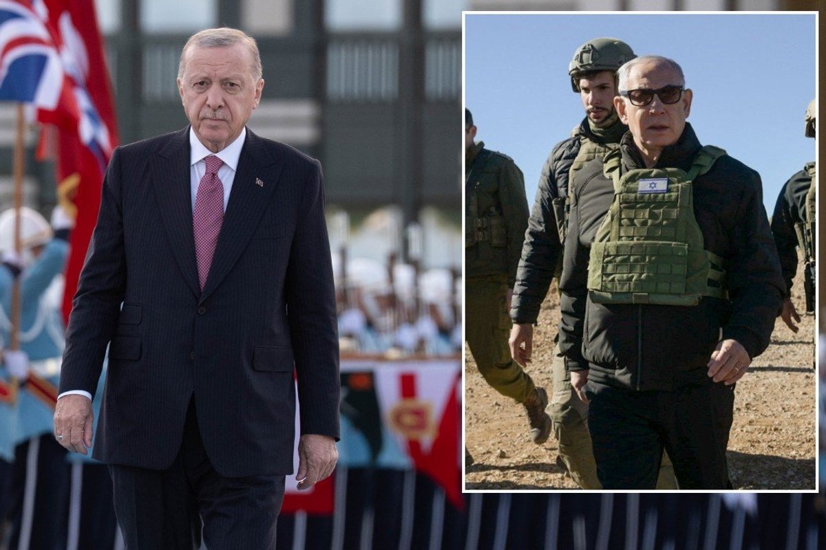 Recep Tayyip Erdogan and Benjamin Netanyahu