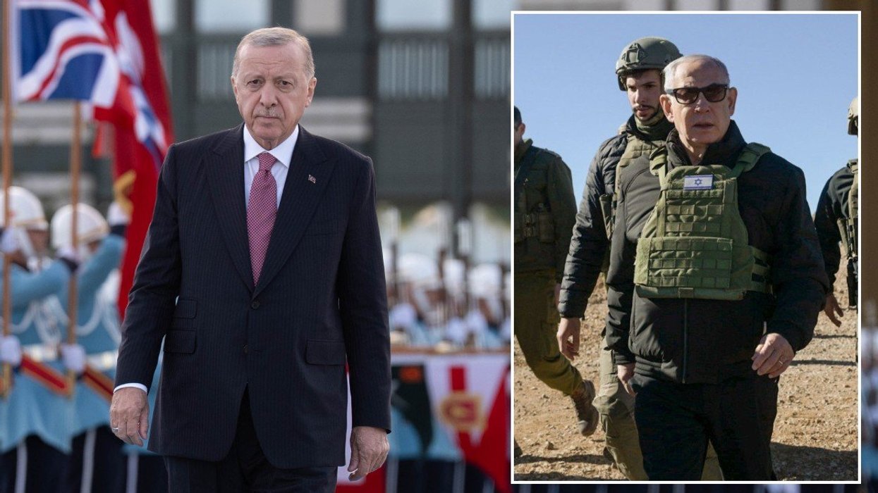 Recep Tayyip Erdogan and Benjamin Netanyahu