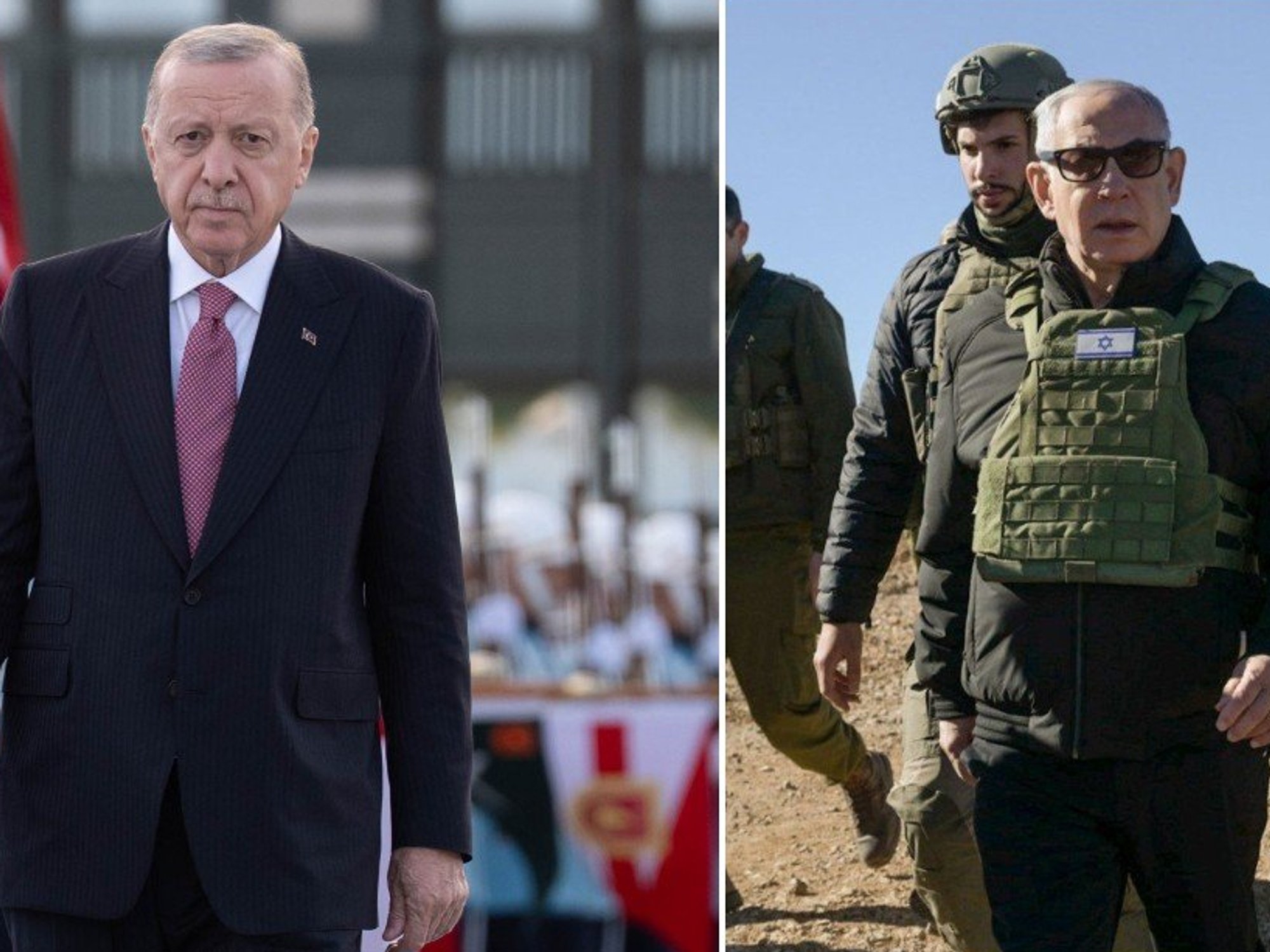 Recep Tayyip Erdogan and Benjamin Netanyahu