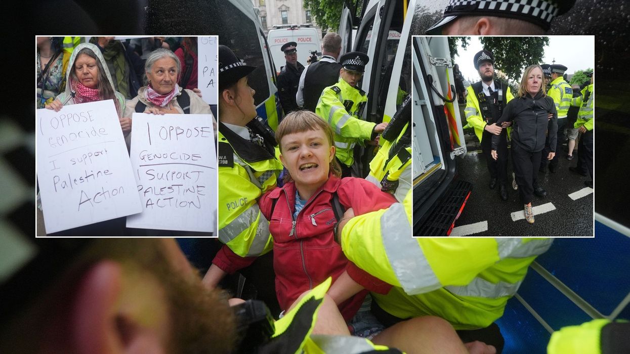 Record number of people arrested at Palestine Action protests across Britain as over 100 demonstrators detained