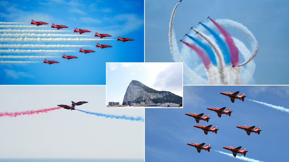 Red arrows, Rock of Gibraltar