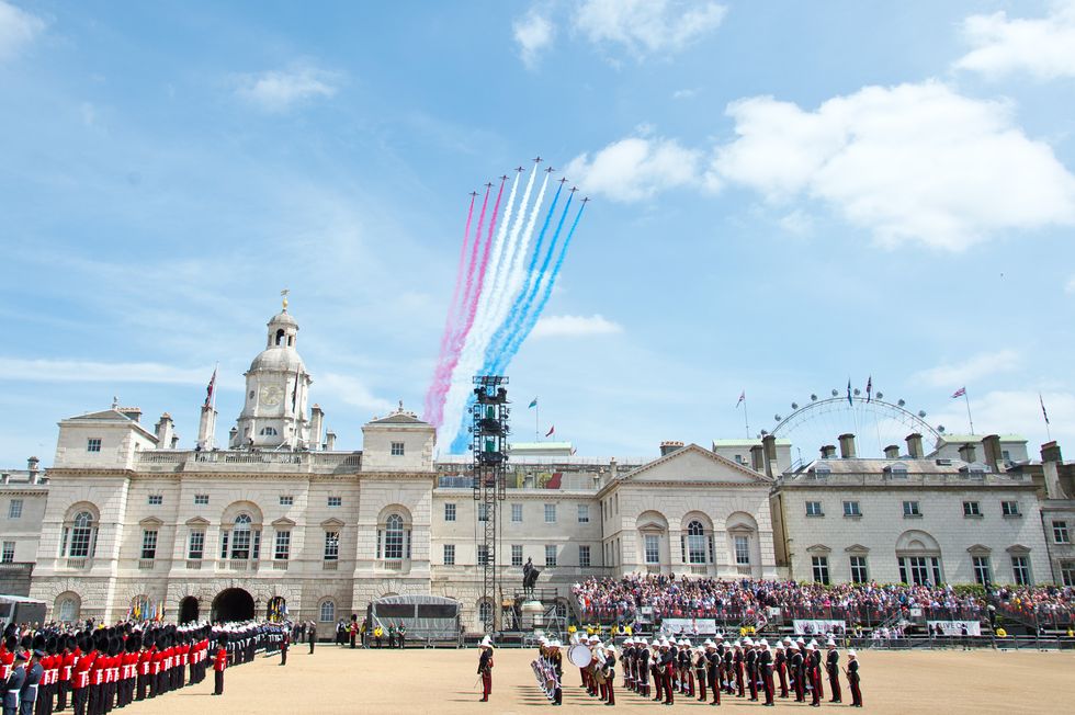 Red arrows VE day