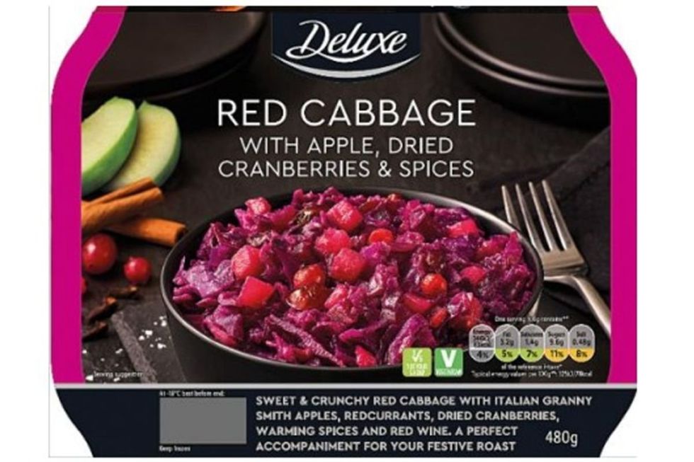 RED CABBAGE, APPLE, DRIED CRANBERRY