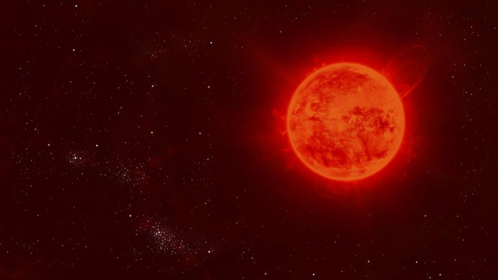 Red dwarf star