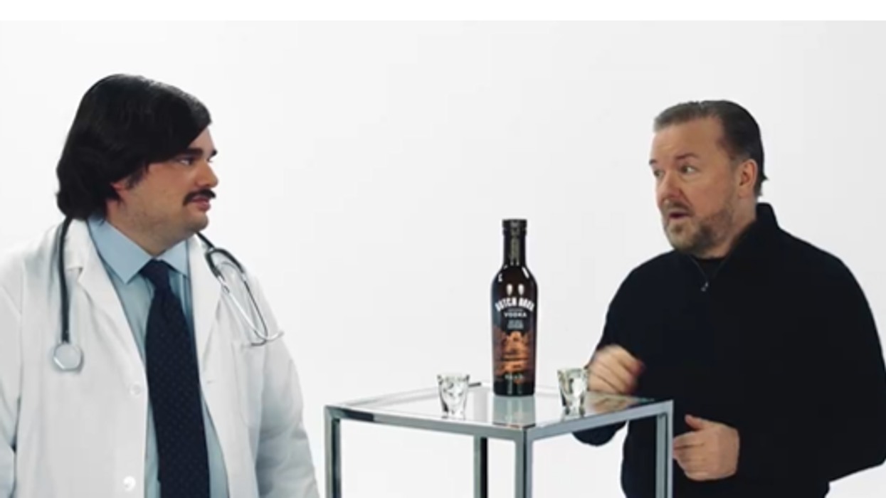 Red Richardson and Ricky Gervais