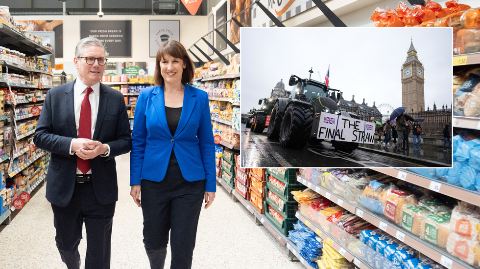 Reeves and Starmer/Farmers' protests