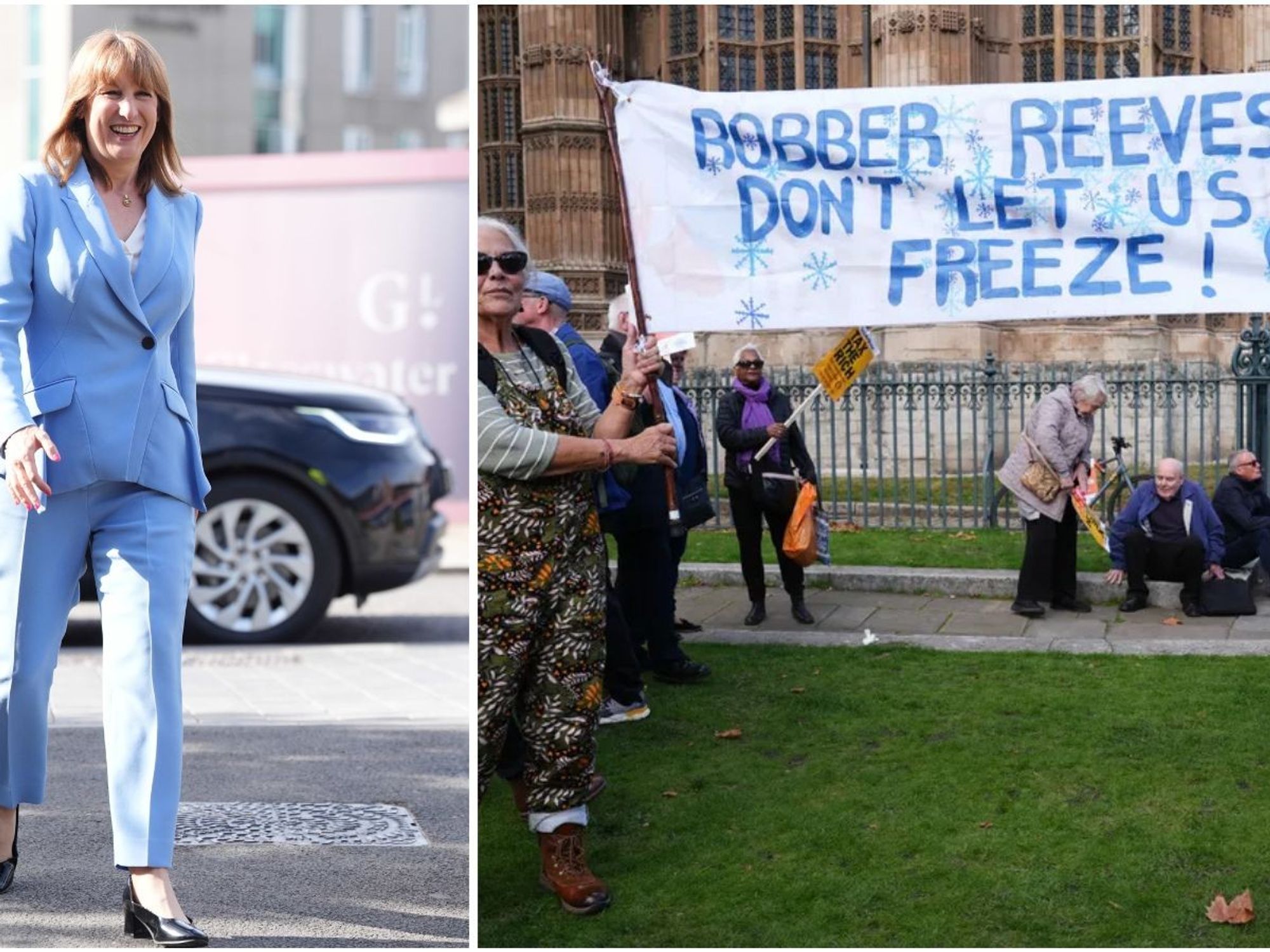 Reeves and Winter Fuel Payment protesters