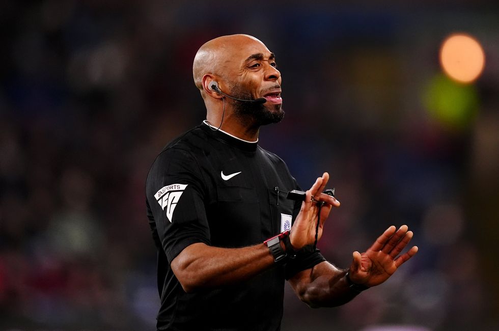 Referee Sam Allison became the first black referee to officiate a Premier League match since Uriah Rennie in 2008