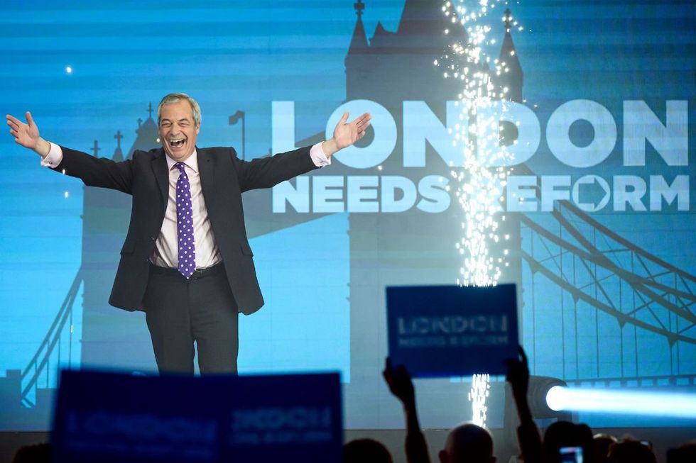 Reform's London launch started later than expected, with longer than expected queues prompting an almost half an hour delay