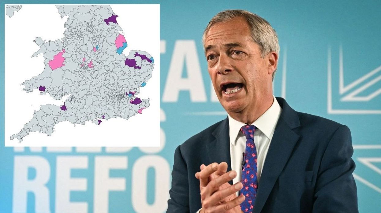 Reform: The seats that Farage could take as support soars - is YOUR constituency one?