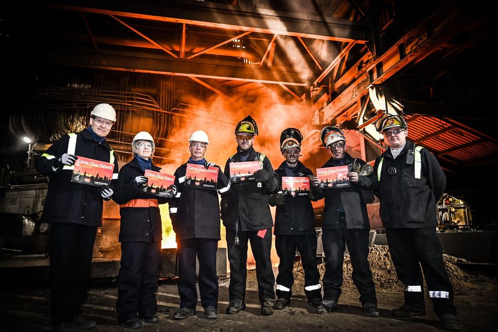 Reform UK at British Steel