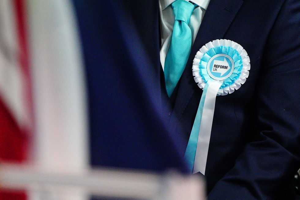 Reform UK campaign badge