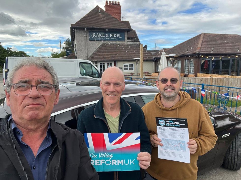 Reform UK campaigners in Christleton & Huntingdon (Cheshire West & Chester)