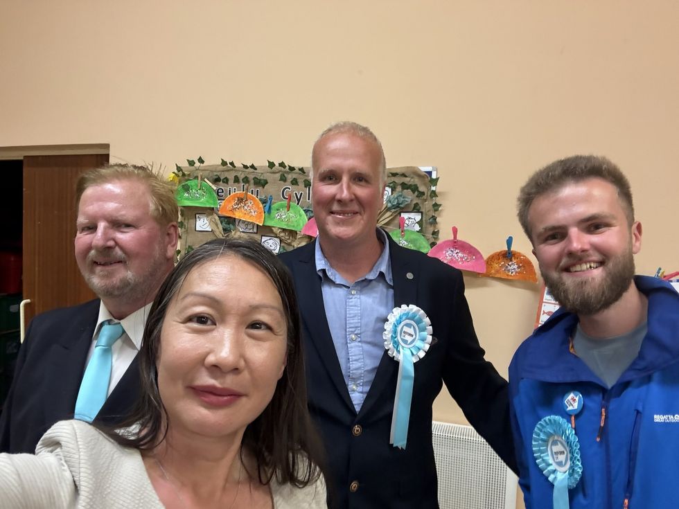 Reform UK celebrated victory in Llanelli