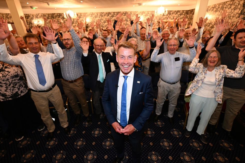 Reform UK chairman David Bull campaigning in Scotland