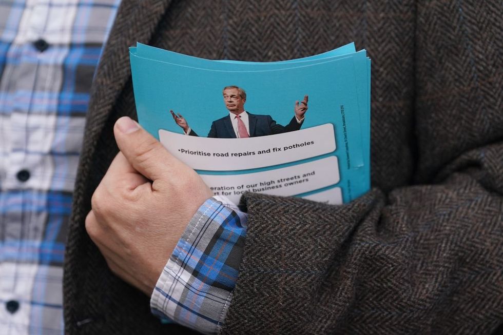 Reform UK claimed the postman posted in a private Facebook group for Royal Mail workers about throwing away the leaflets