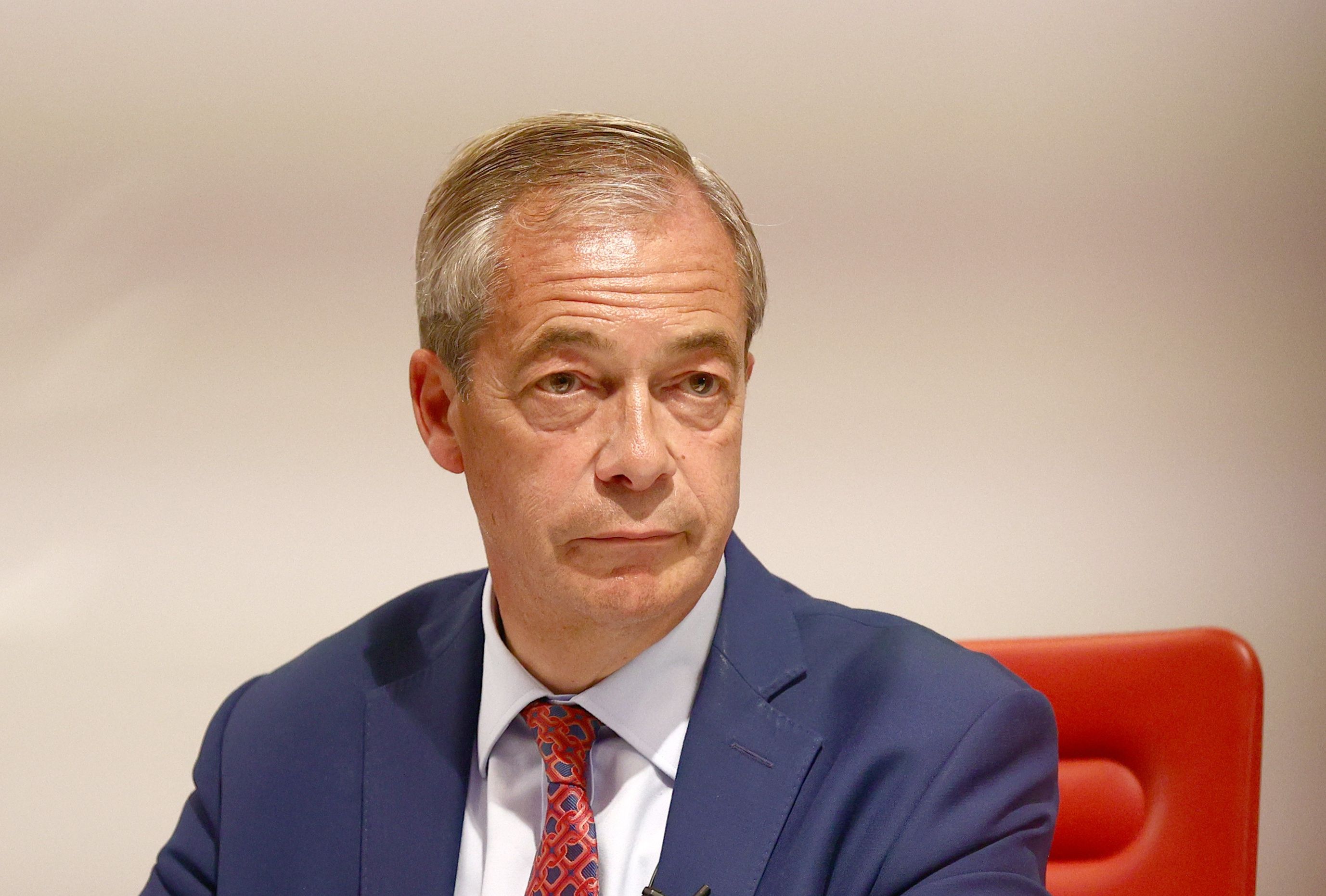 Reform UK leader Nigel Farage after winning Clacton seat
