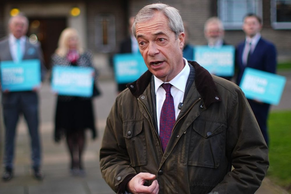 Reform UK leader Nigel Farage dismissed the threat from Rupert Lowe this morning
