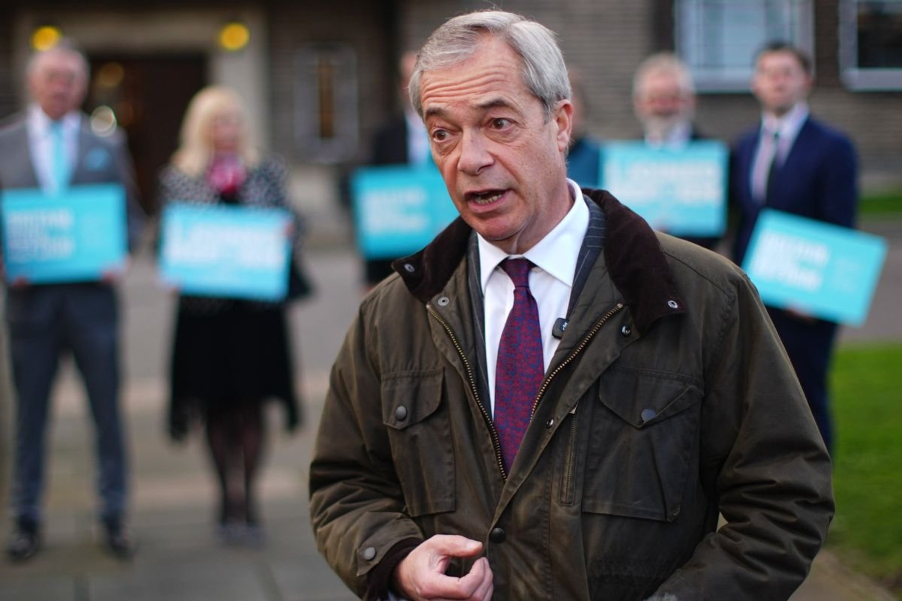 Reform UK leader Nigel Farage dismissed the threat from Rupert Lowe this morning