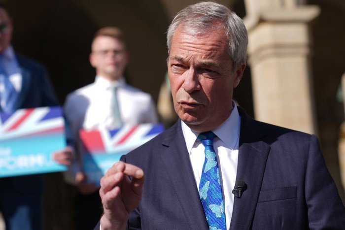 Reform UK leader Nigel Farage has received donations from Mr Harborne for years