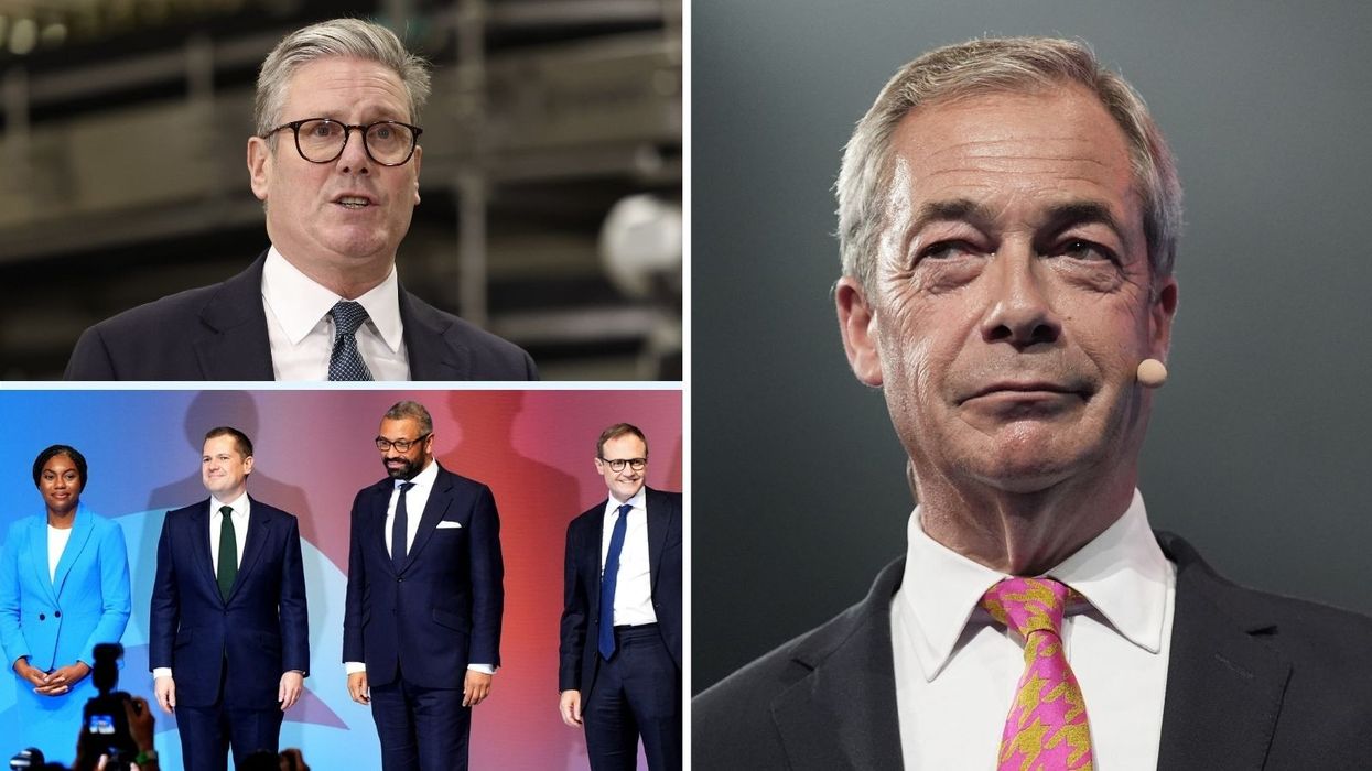 Reform UK leader Nigel Farage, Labour Party leader Keir Starmer and Conservative Party leadership hopefuls in pictures