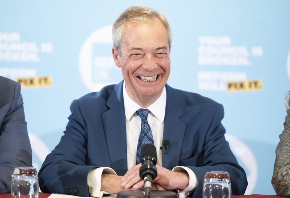 Reform UK leader Nigel Farage