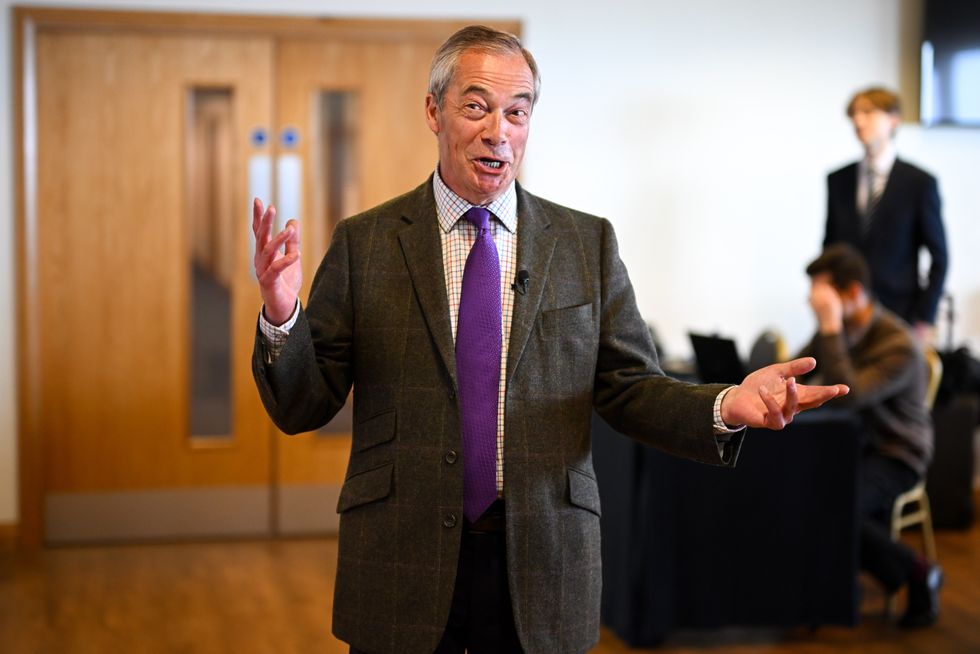Reform UK leader Nigel Farage