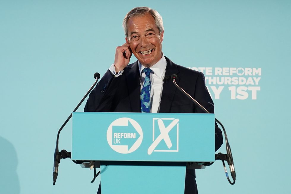 Reform UK leader Nigel Farage