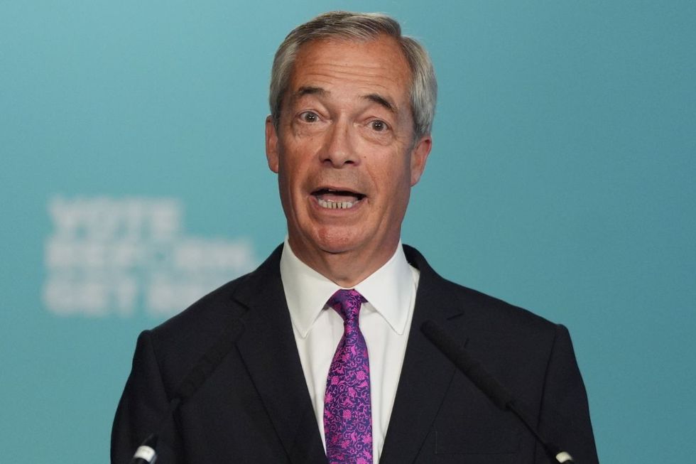 Reform UK leader Nigel Farage