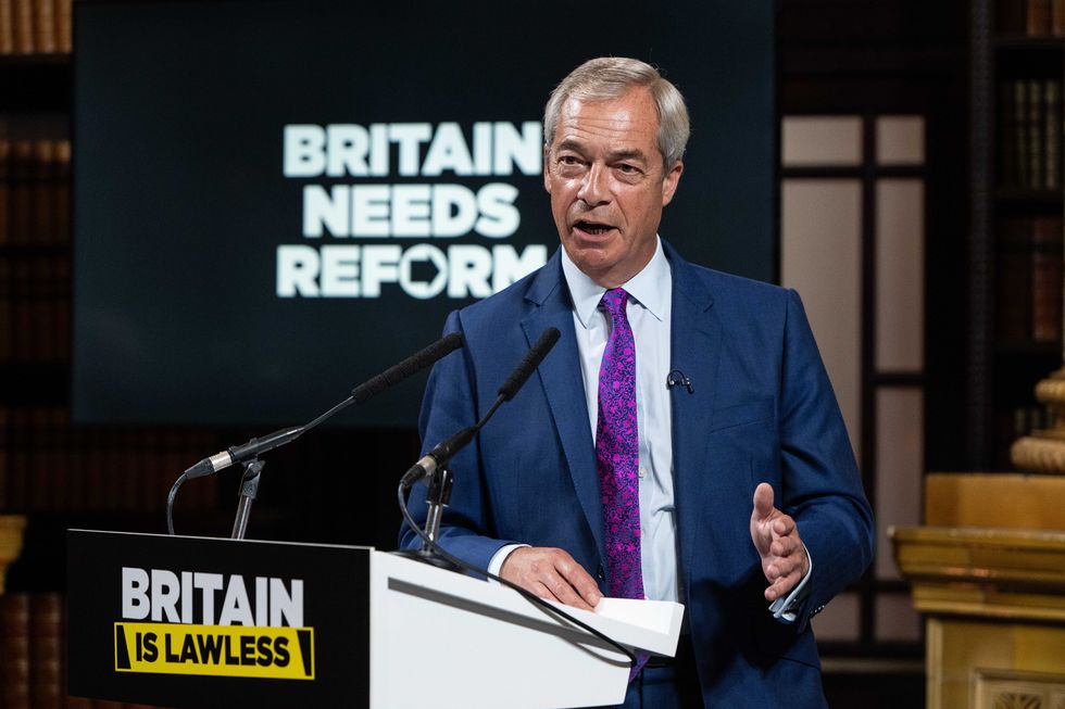 Reform UK leader Nigel Farage