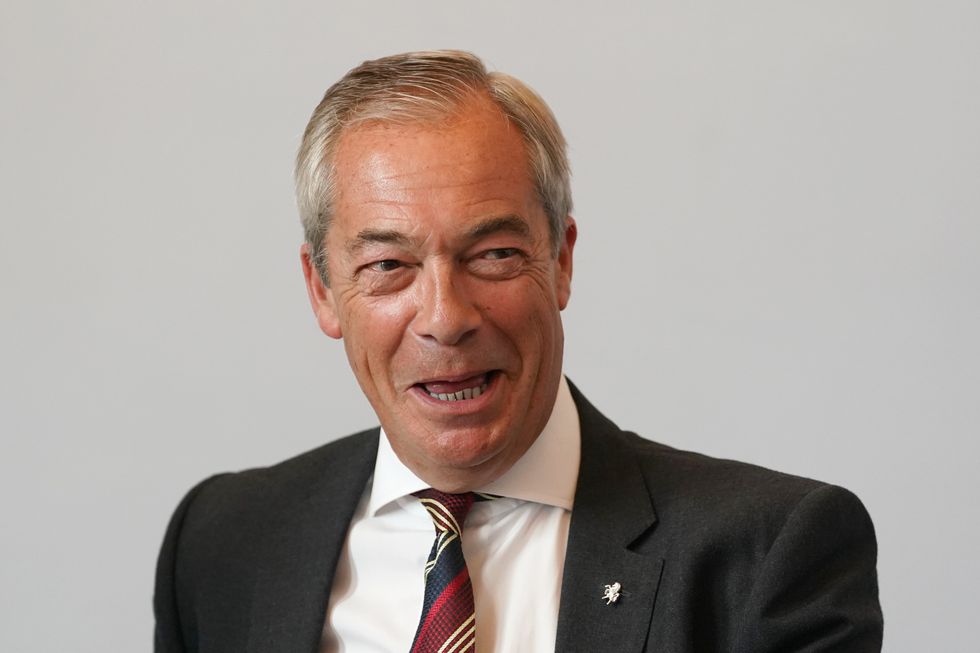 Reform UK leader Nigel Farage