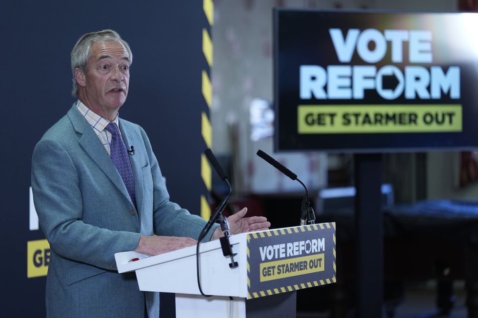 Reform UK leader Nigel Farage