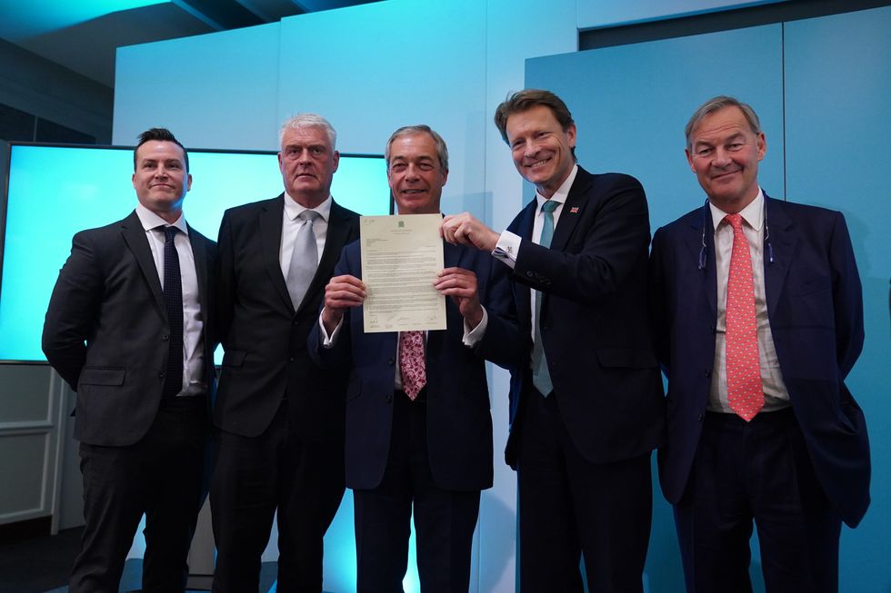 Reform UK MPs elected in the 2024 General Election