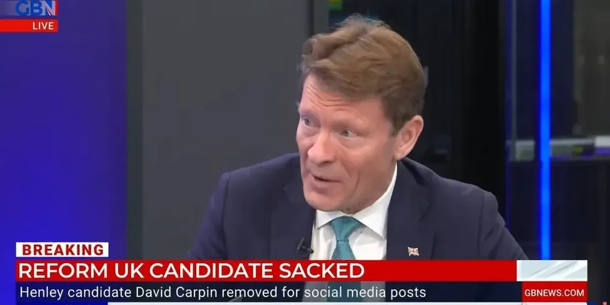 Reform UK: Richard Tice SACKS candidate live on air - 'He's done!'