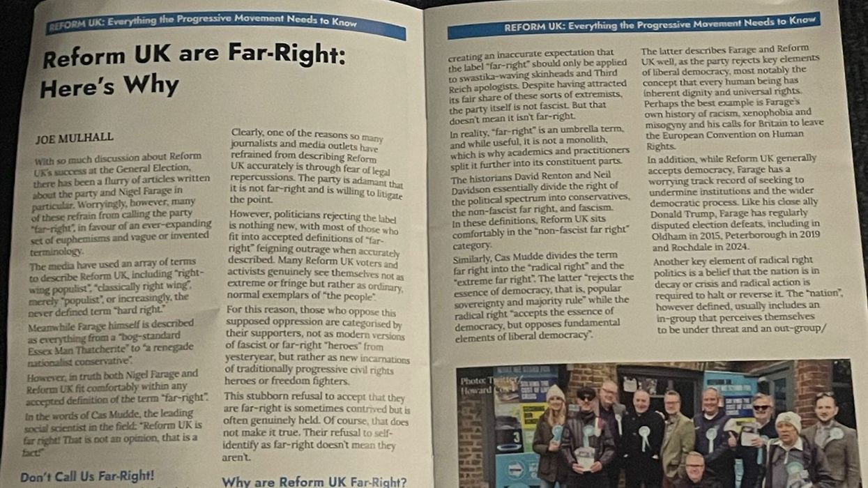 Reform UK were consistently labelled 'Far-Right'
