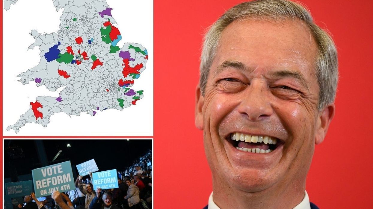 Reform’s revolution mapped: The 63 seats set to kickstart Nigel Farage’s political crusade as support surges
