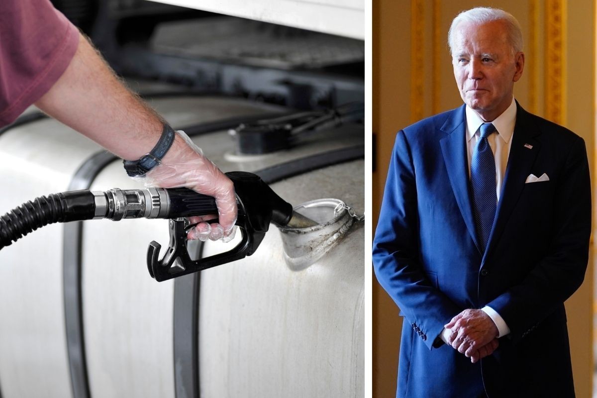 Refuelling fuel tank and Joe Biden