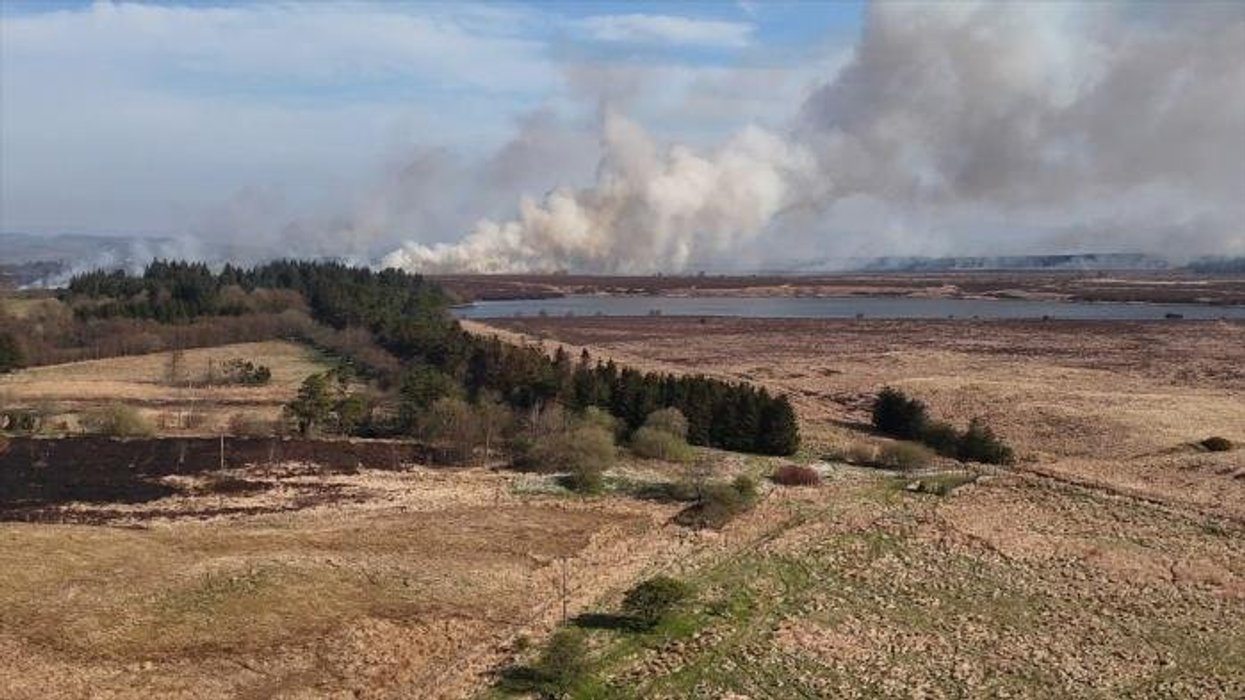 Massive wildfires engulf parts of Wales as public urged to stay away