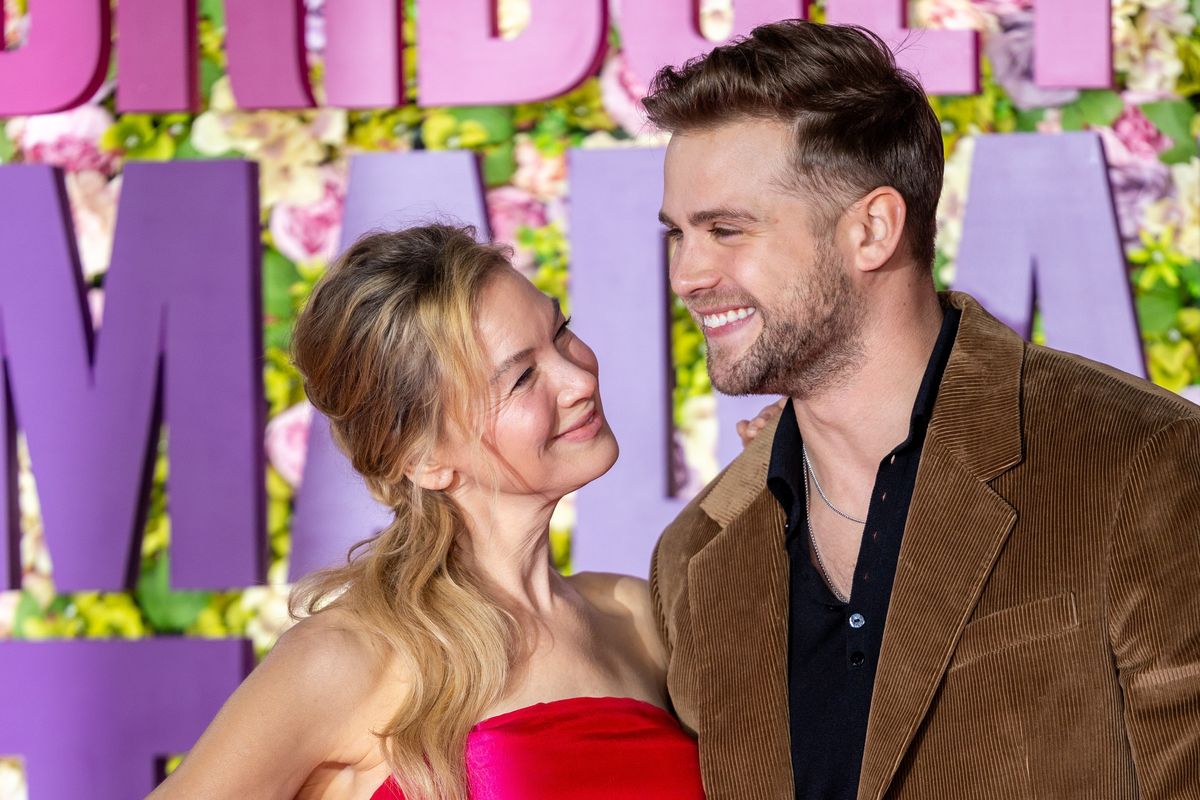 Rene Zellweger and Leo Woodall