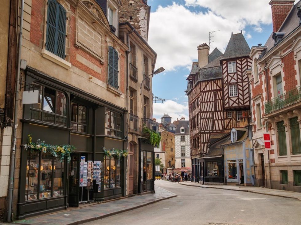 Rennes in France, streets, Brittany